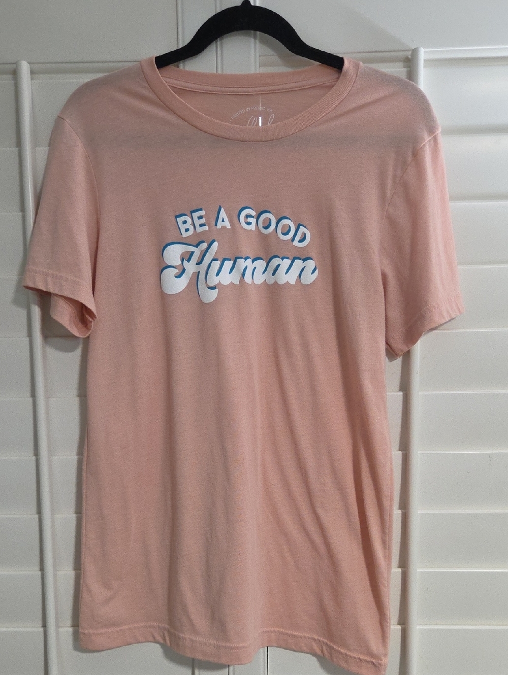 Be A Good Human Pink Graphic Tee